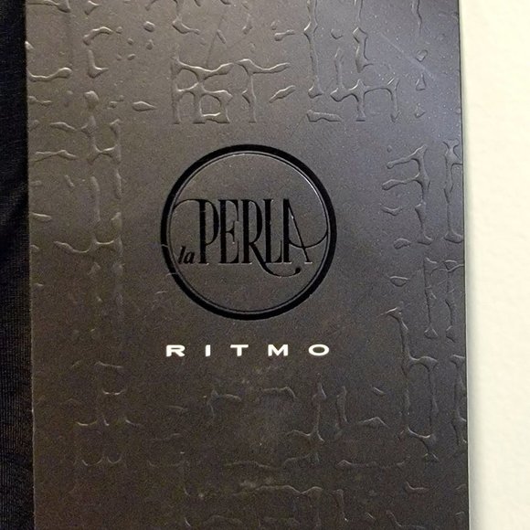 Vintage LA PERLA Ritmo Black Bodysuit w/ Jeweled & Beaded Back   Size 44/8 - Picture 4 of 11